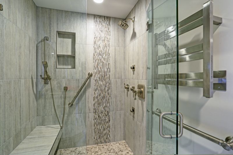 Mixed Material Shower Wall